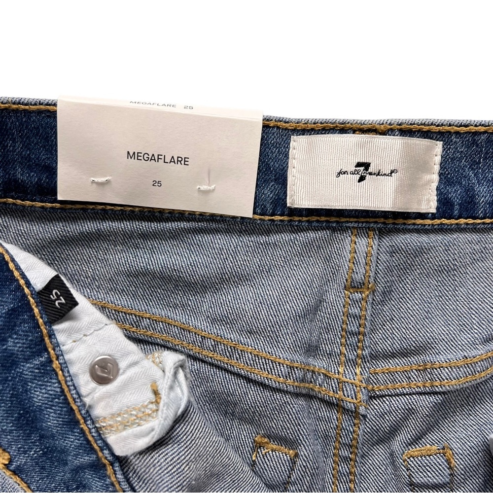 Mega Flare Jeans by 7 For All Mankind Size 25 New - Picture 9 of 14